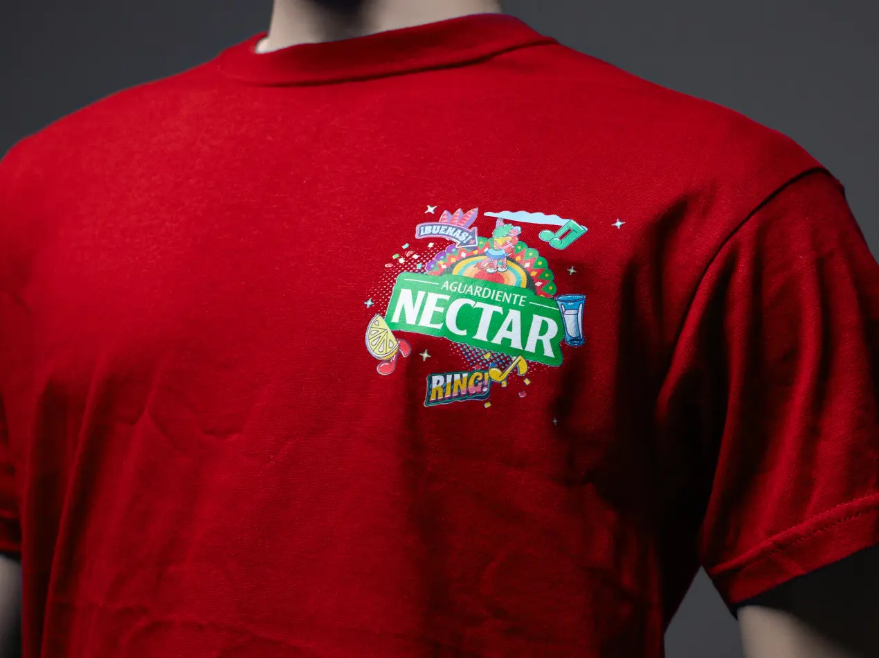 Camisetas promocionales para campañas de Aguardiente Néctar