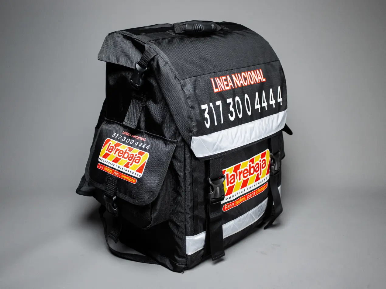 Morral empresarial para domicilios de Drogas La Rebaja